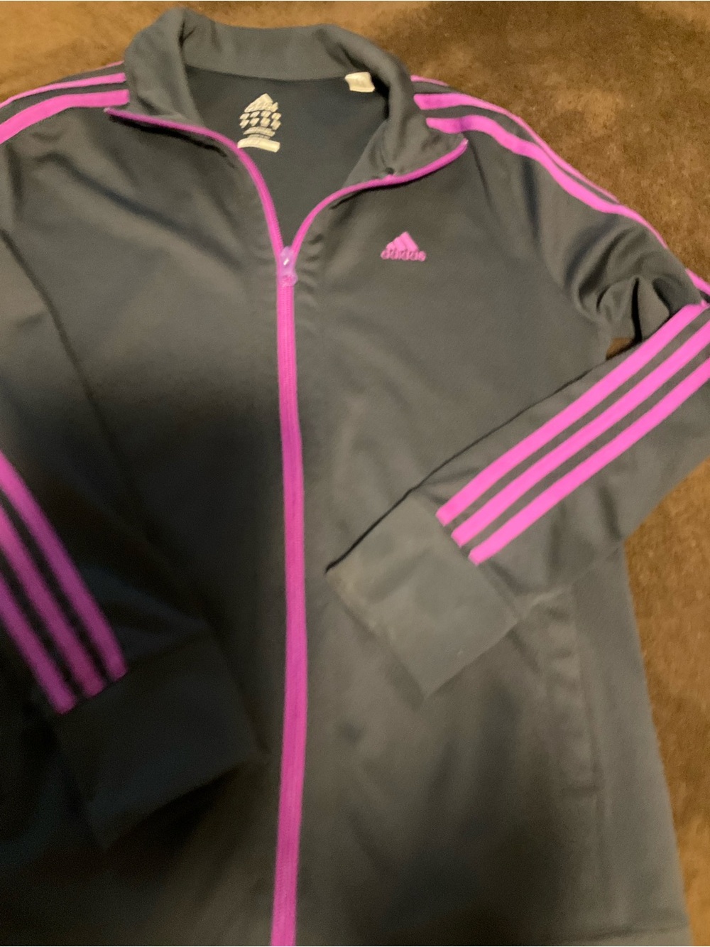 adidas Dark gray and purple jacket